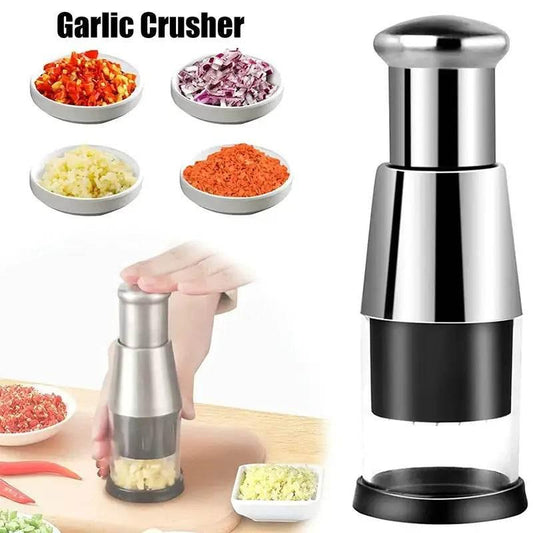 Garlic Crusher Onion Chopper Manual Garlic Press Kitchen Gadget - Estalios