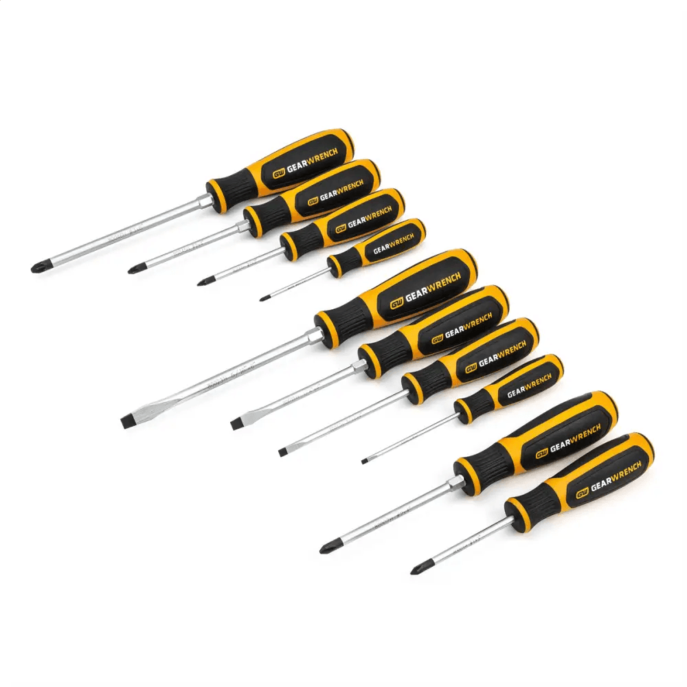 GearWrench 10 Piece Screwdriver Set for Comfort and Speed - Estalios