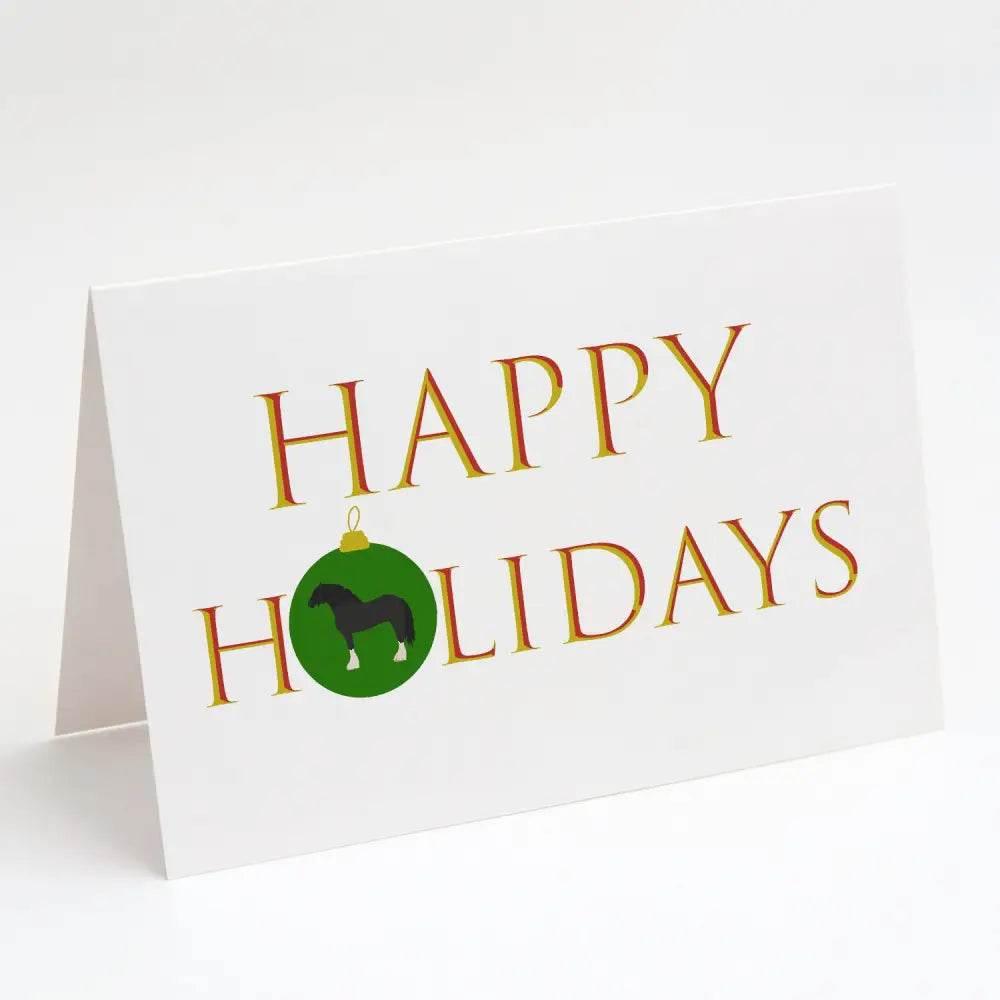 Whimsical Pomeranian Holiday Greeting Cards Pack of 8 - Estalios