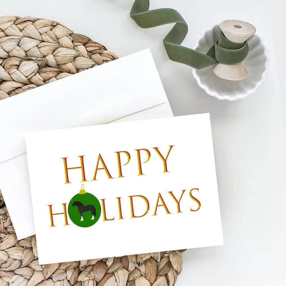 Whimsical Pomeranian Holiday Greeting Cards Pack of 8 - Estalios
