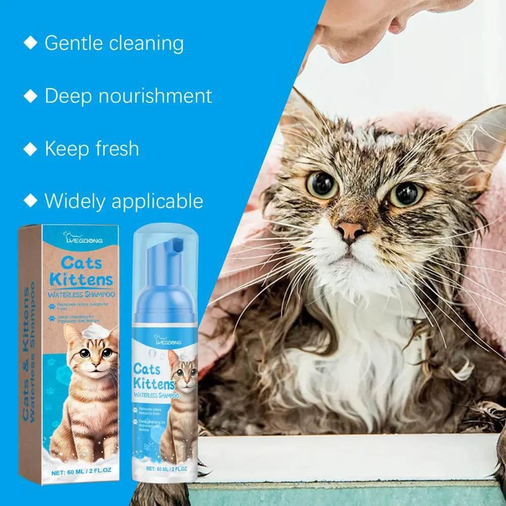 Gentle Cat Cleaning Mousse With Non-Irritating Foam - Estalios