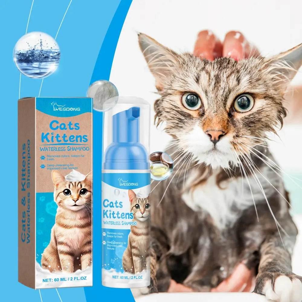 Gentle Cat Cleaning Mousse With Non-Irritating Foam - Estalios