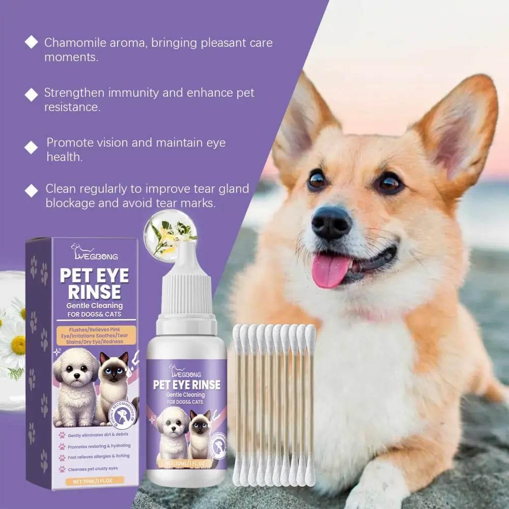 Gentle Eye Wash For Pets Removes Dirt And Tear Stains - Estalios