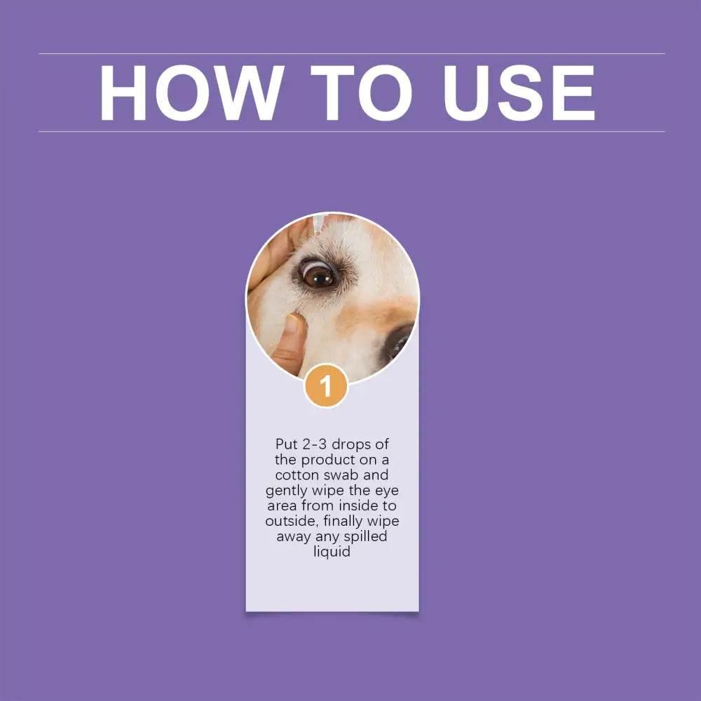 Gentle Eye Wash For Pets Removes Dirt And Tear Stains - Estalios