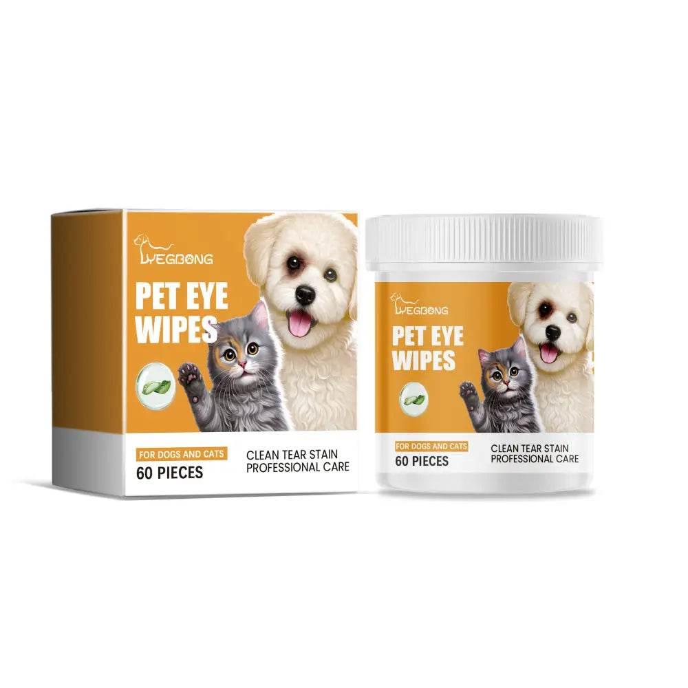 Gentle Eye Wipes for Cats and Dogs, Tear Stain Relief - Estalios