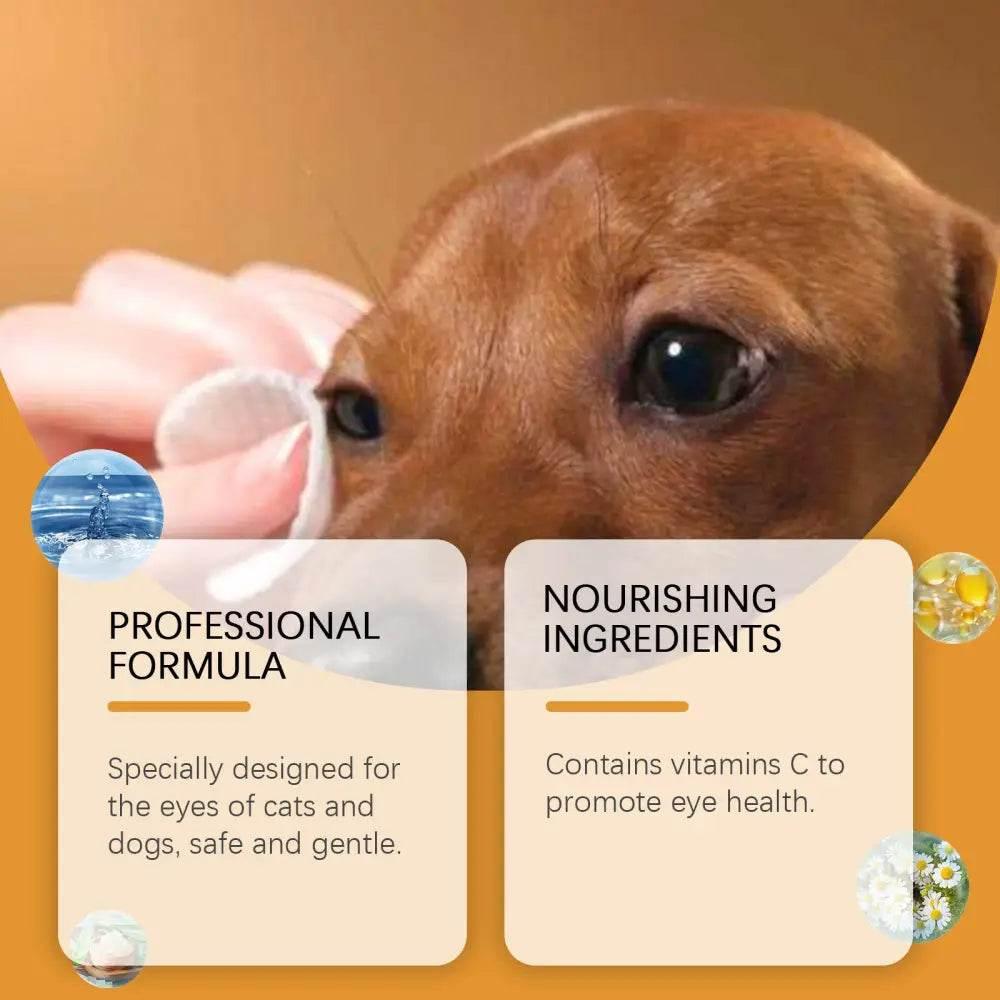 Gentle Eye Wipes for Cats and Dogs, Tear Stain Relief - Estalios