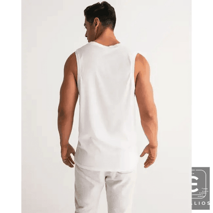 Sleek Geometric White Tank for Effortless Style - Estalios
