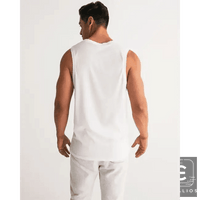 Sleek Geometric White Tank for Effortless Style - Estalios