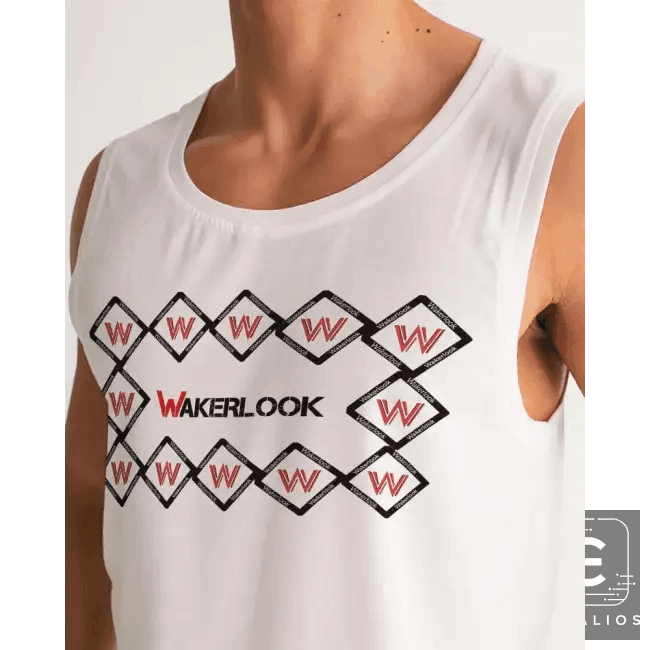 Sleek Geometric White Tank for Effortless Style - Estalios