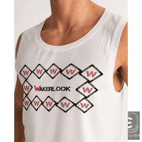 Sleek Geometric White Tank for Effortless Style - Estalios