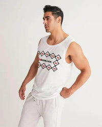 Sleek Geometric White Tank for Effortless Style - Estalios