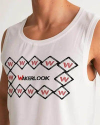 Sleek Geometric White Tank for Effortless Style - Estalios