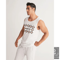 Sleek Geometric White Tank for Effortless Style - Estalios
