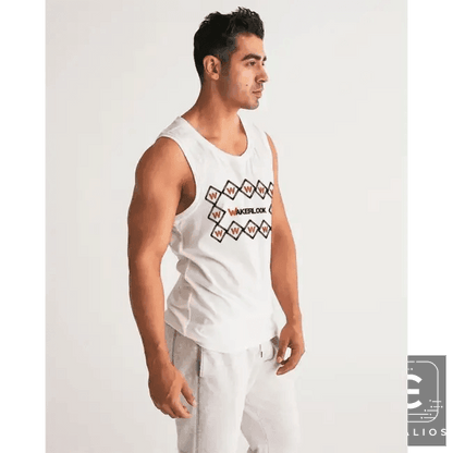Sleek Geometric White Tank for Effortless Style - Estalios