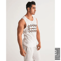 Sleek Geometric White Tank for Effortless Style - Estalios