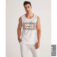 Sleek Geometric White Tank for Effortless Style - Estalios