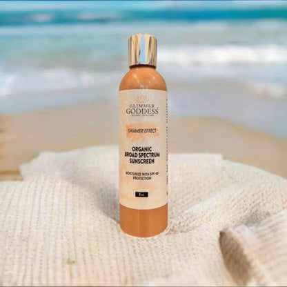 Glimmer Goddess Shimmer Sunscreen for Radiant Summer Skin - Estalios