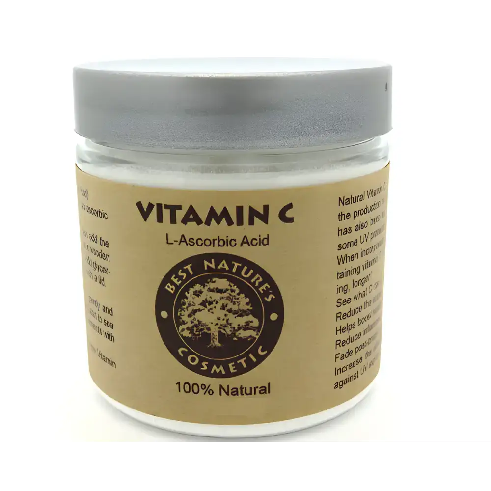 Glow Up Vitamin C Powder with L-Ascorbic Acid for sun damage rescue and radiant skin