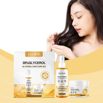 Revitalize and Shine with Glycerol Glow Hair Care Set - Estalios