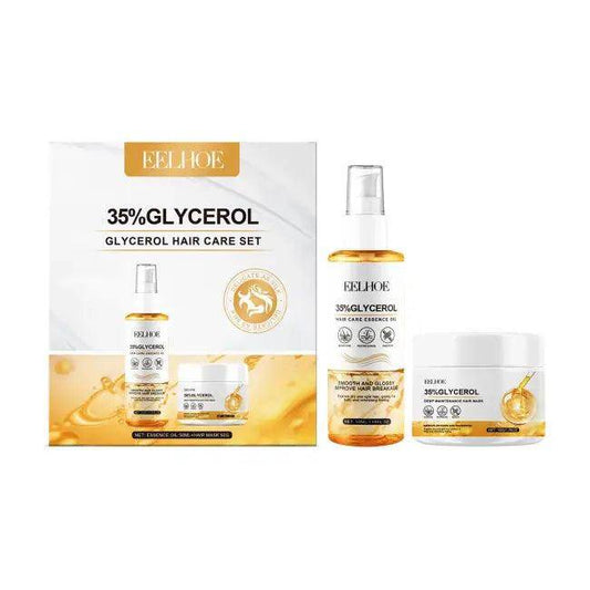 Revitalize and Shine with Glycerol Glow Hair Care Set - Estalios
