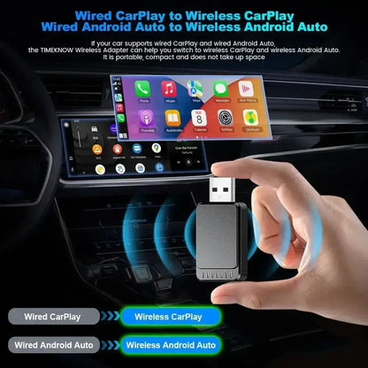 Go Wireless CarPlay & Android Auto Adapter for easy wireless CarPlay and Android Auto