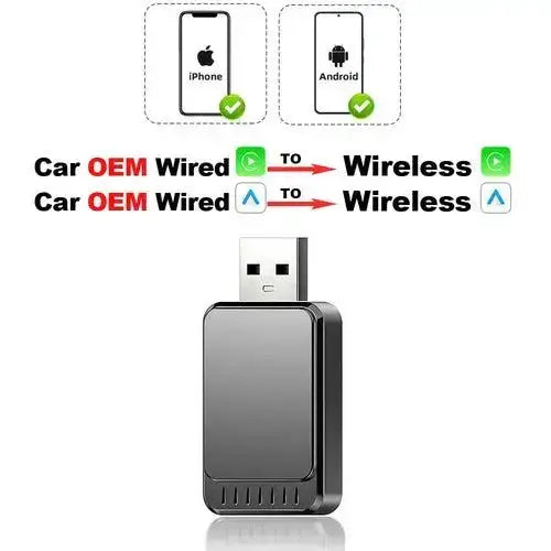 Wireless CarPlay and Android Auto Adapter for seamless wireless connectivity