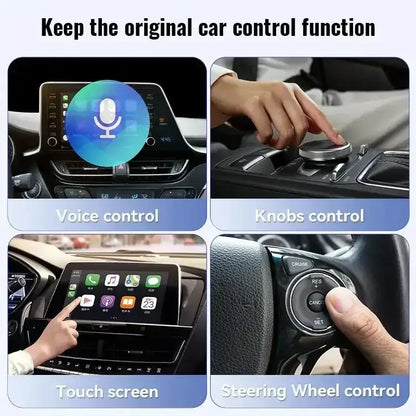 Car control features of Go Wireless CarPlay Android Auto for seamless connectivity