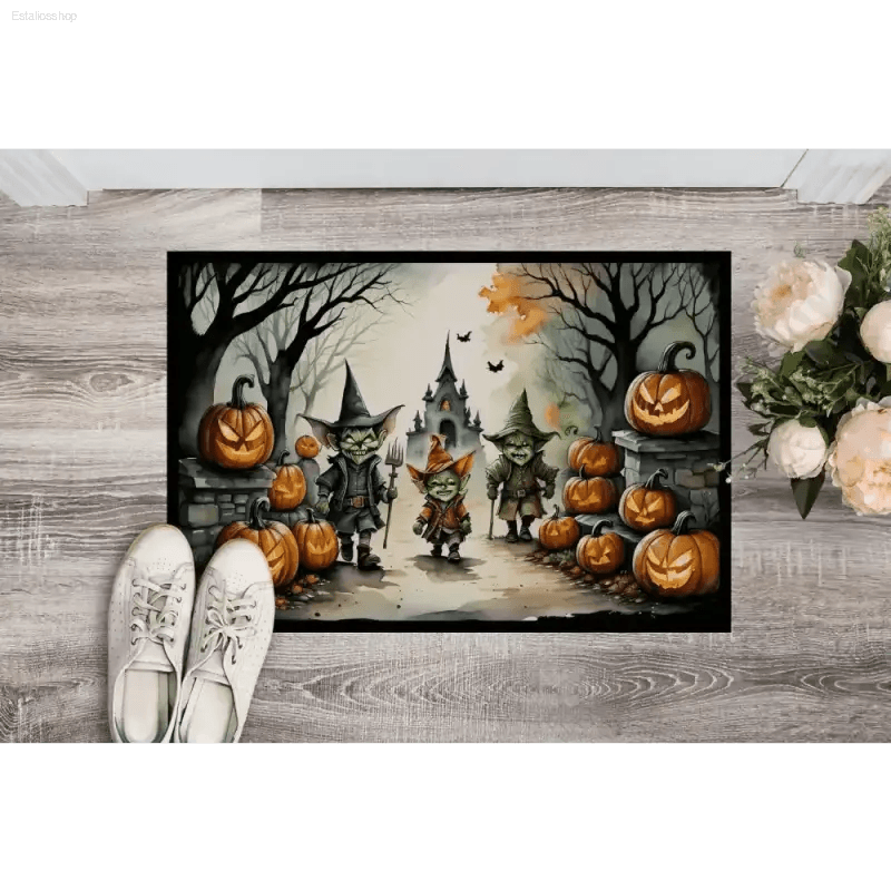 Goblin Gatekeeper: Spooktacular Halloween Doormat! - Estalios