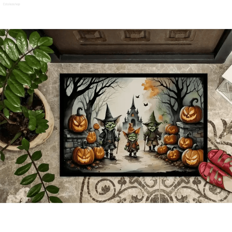 Goblin Gatekeeper: Spooktacular Halloween Doormat! - Estalios