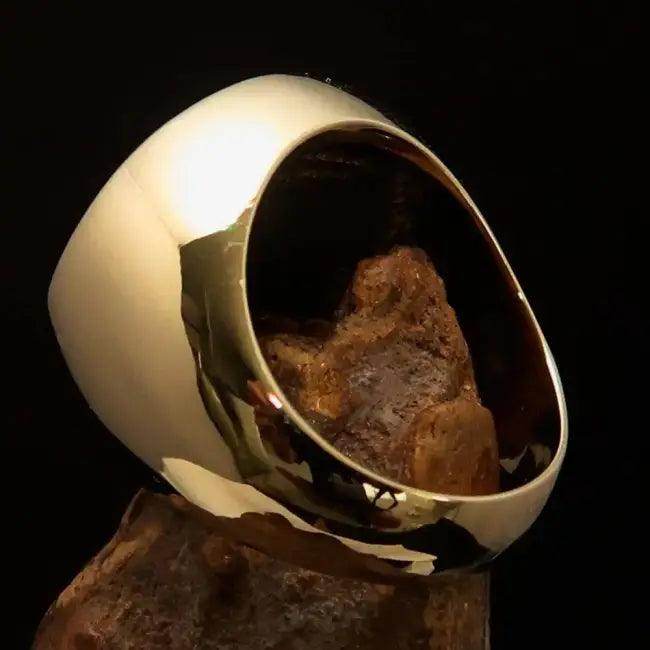 Rock Your Style with Bold Gold Skull Ring Today - Estalios