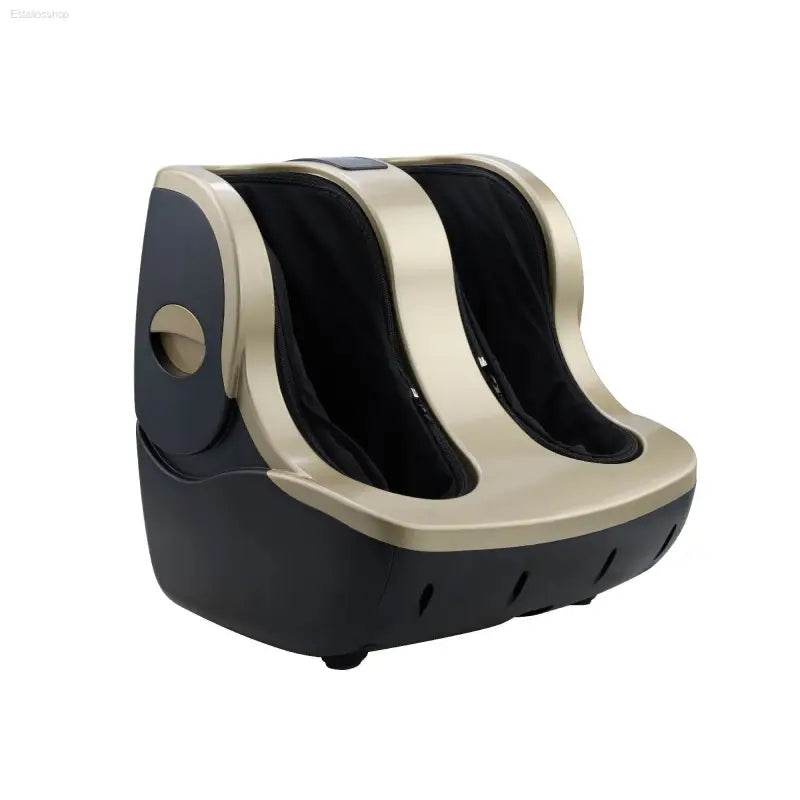 Black and gold foot massager.