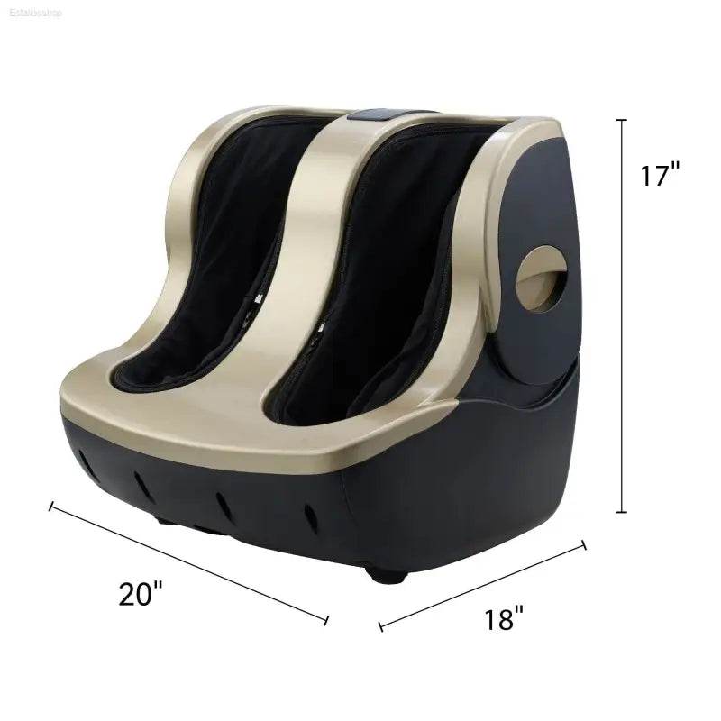 Foot massager with dimensions.