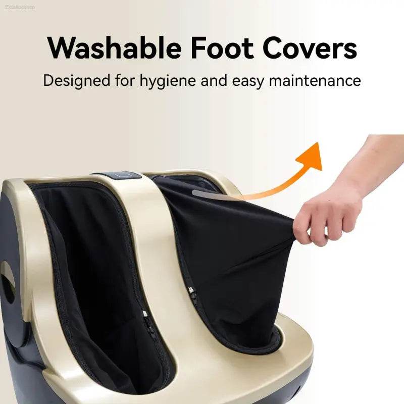 Foot massager with washable covers.