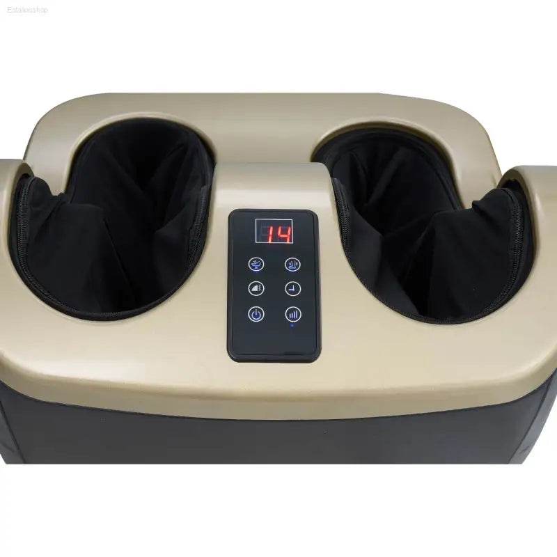 Foot massager with control panel.