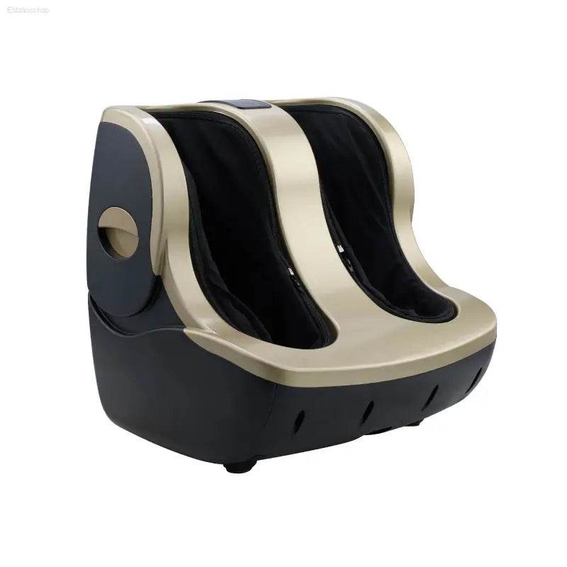 Black and gold foot massager.