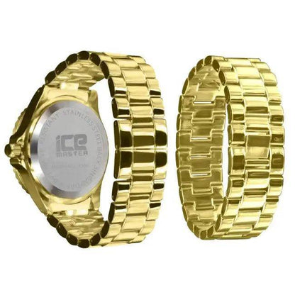 Exquisite Gold Tone Diamond Glitz Wristwatch for Elegance - Estalios