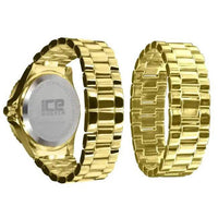Exquisite Gold Tone Diamond Glitz Wristwatch for Elegance - Estalios