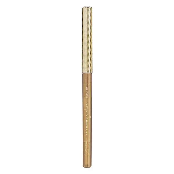 Gold Velvet L’Oreal Eyeliner pencil for a stunning gold look. Perfect for bold styles