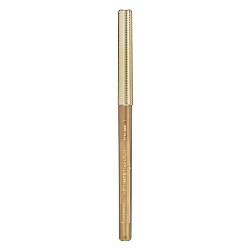 Gold Velvet L’Oreal Eyeliner Pencil for a stunning gold-colored eye look