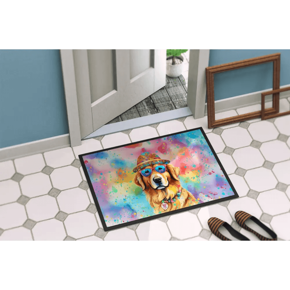 Golden Retriever Doormat Non Slip Washable for Entryway - Estalios