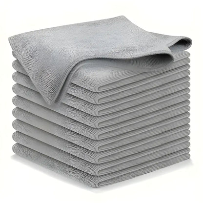 Stack of gray microfiber cloths for ultimate cleaning with 20pcs Kitchen Towel