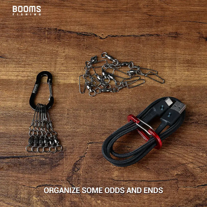 Fishing swivels, clips, and cables for Grab Booms Fishing CC1 Carabiner Keychain