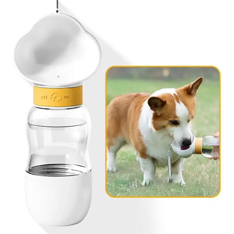 Grab & Go Dog Water Bottle & Small Pet Food - 4