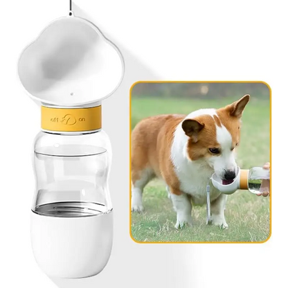 Grab & Go Dog Water Bottle & Small Pet Food - 4