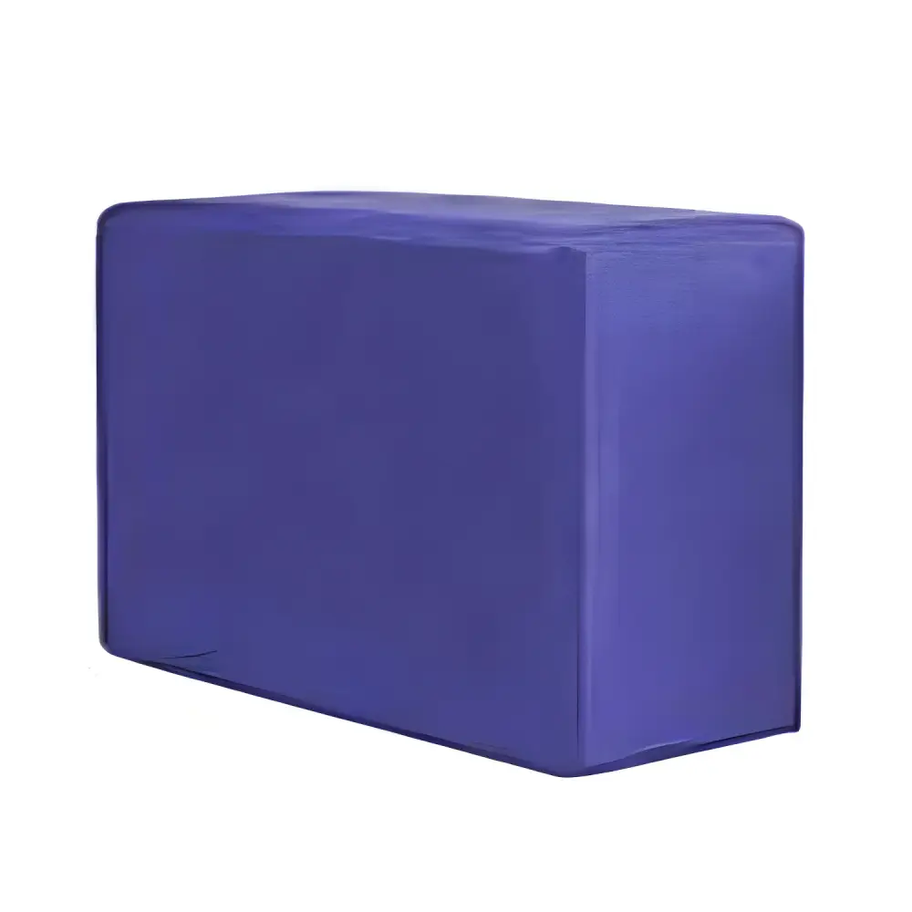 Rectangular purple yoga foam block from Grab Purple & Blue Yoga Foam Blocks collection