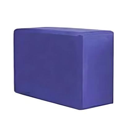 Rectangular purple yoga foam block from Grab Purple & Blue Yoga Foam Blocks collection