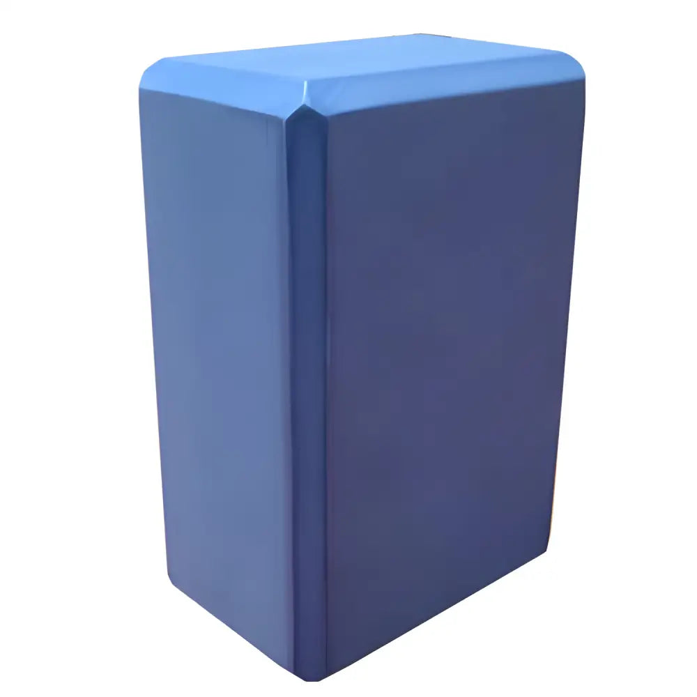 Rectangular blue yoga foam block from Grab Purple & Blue Yoga Foam Blocks collection