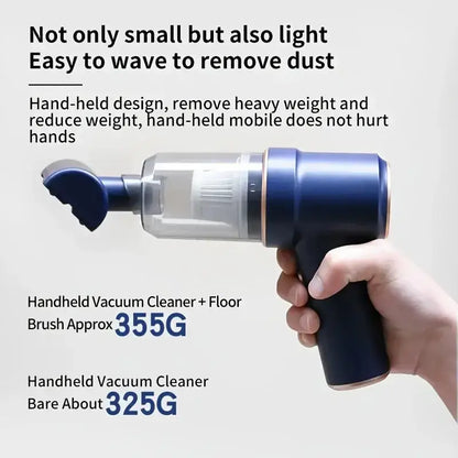 Grab the 120W Wireless Handheld Vacuum Cleaner - Blue - Automotive