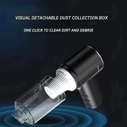 Handheld vacuum cleaner with detachable dust box from Grab the Go USB Charging Vacuum