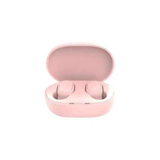 Stylish Pink wireless earbuds in charging case for your Original A6S TWS Headset